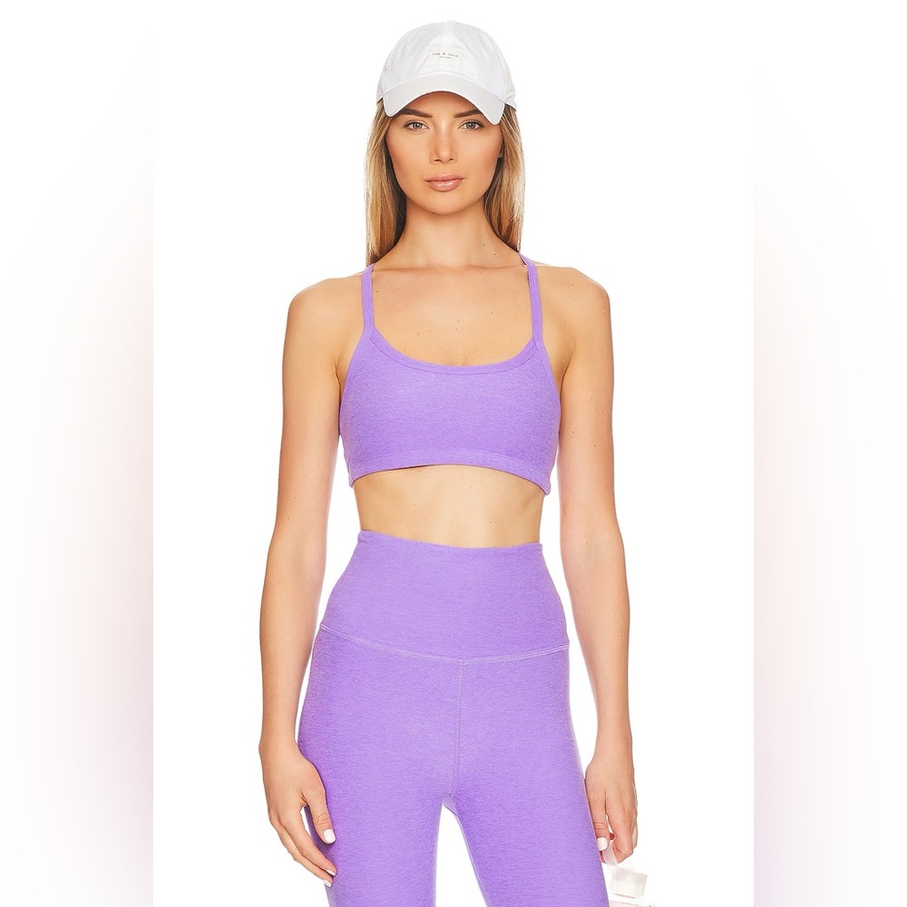 NWT Beyond Yoga Spacedye Caught in the Midi Leggings in Bright Amethyst Heather - Picture 6 of 10